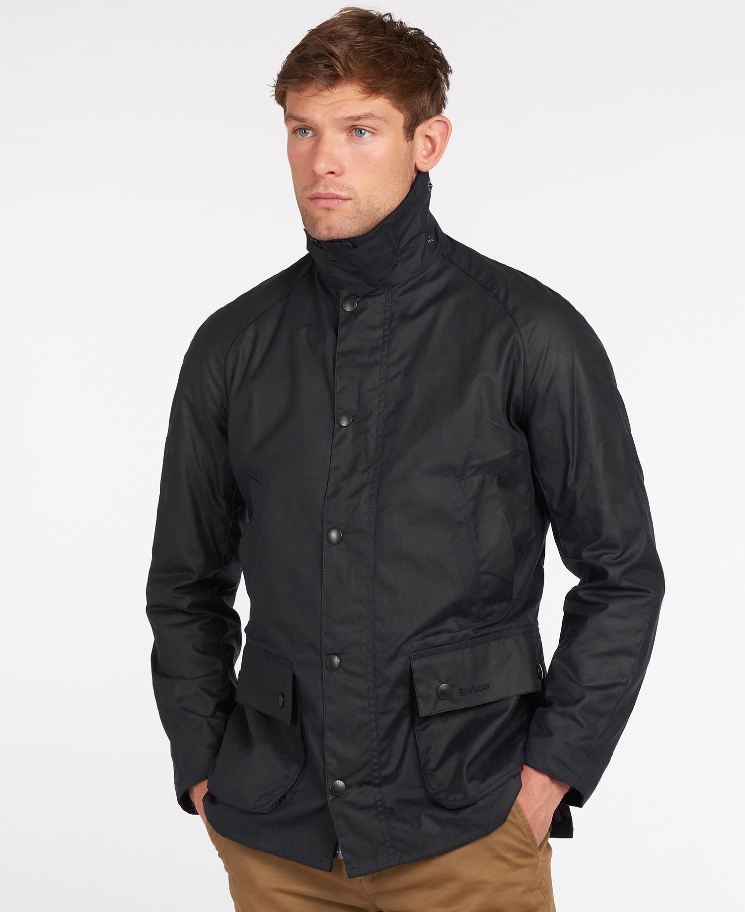 Unlock Wilderness' choice in the Barbour Vs North Face comparison, the Ashby Wax Jacket by Barbour