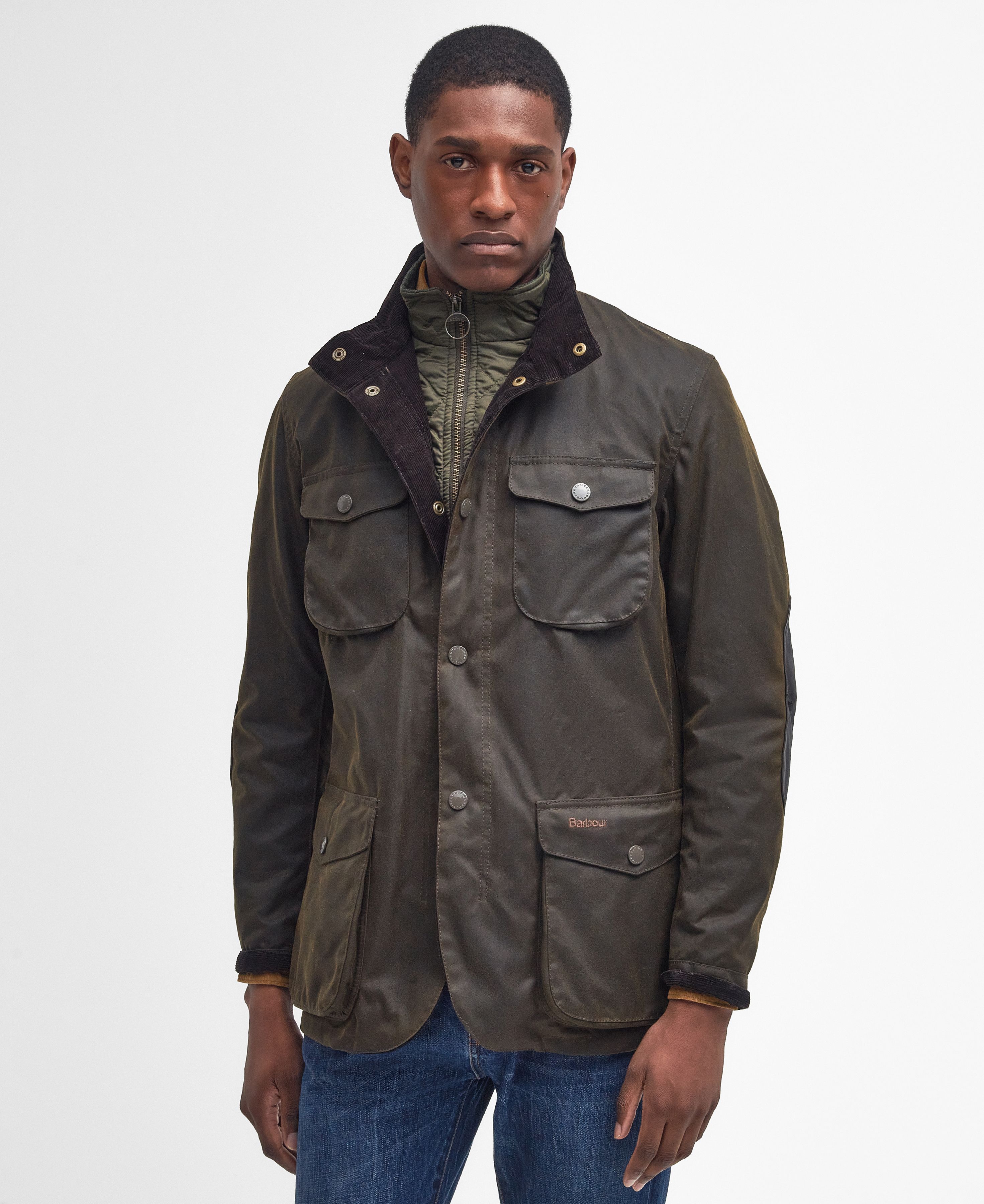 Barbour Ogston Wax Jacket in Olive | Barbour