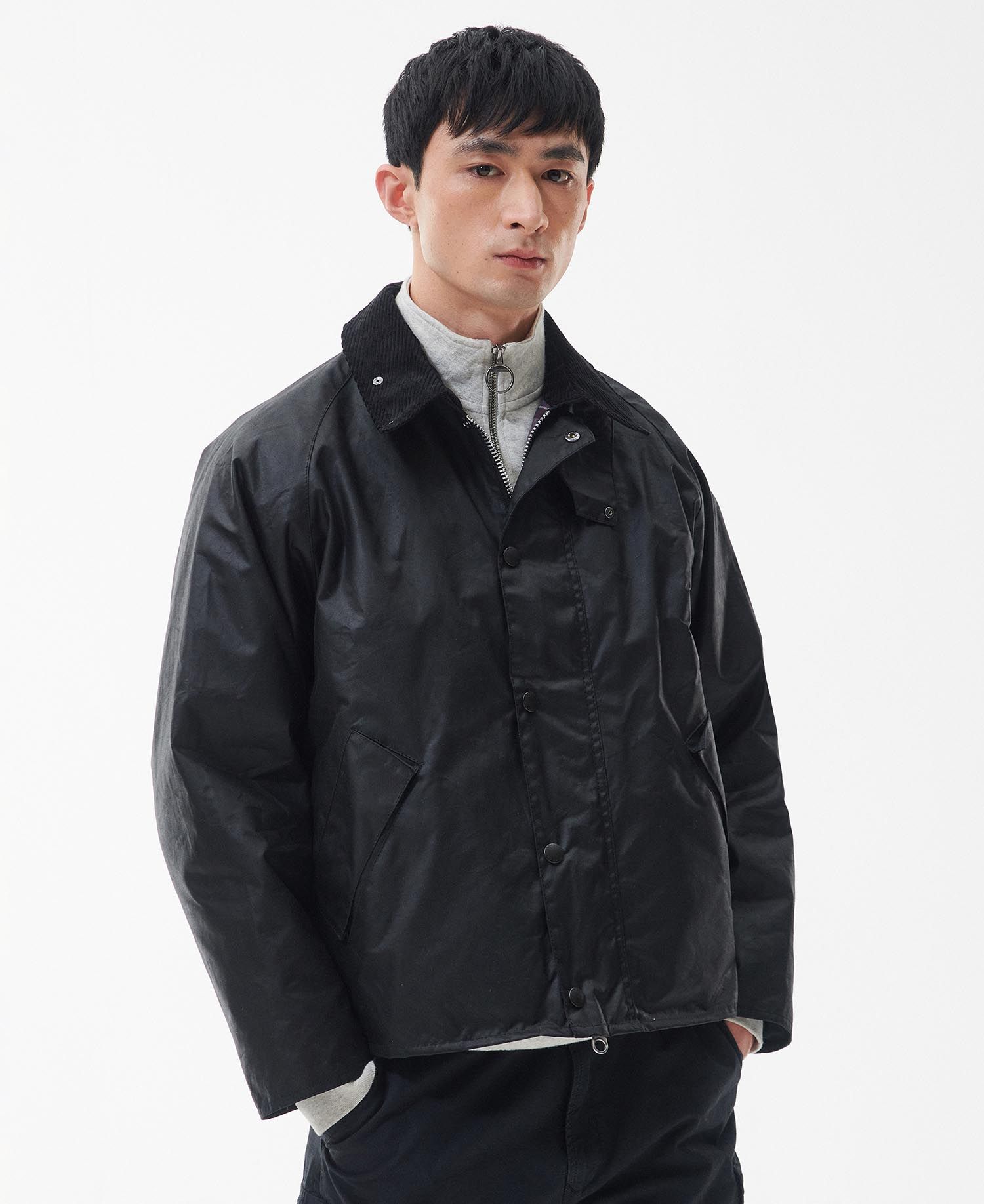 Shop the Barbour Transport Wax Jacket in Black today. | Barbour