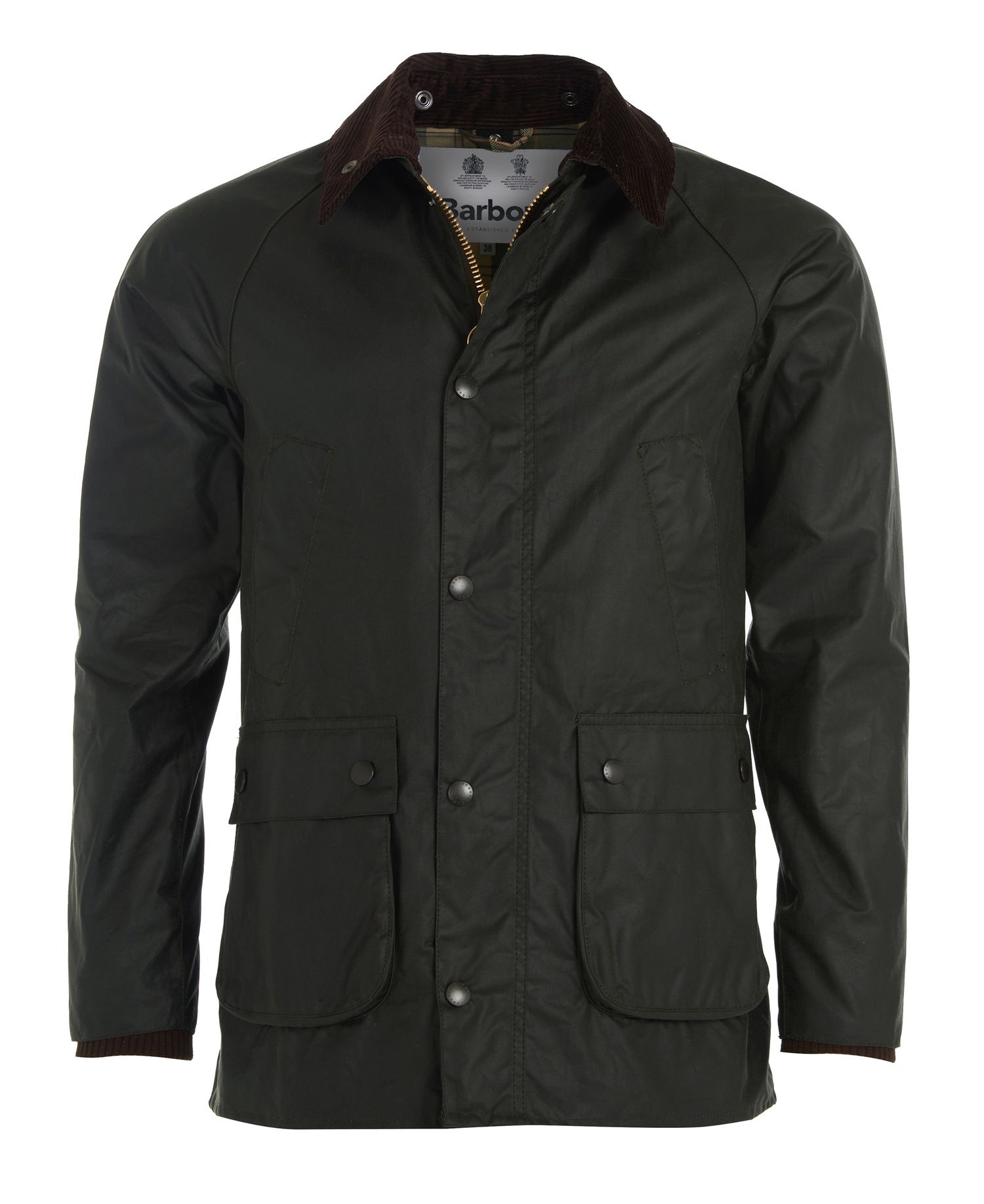 Barbour SL Bedale Waxed Cotton Jacket in Green | Barbour