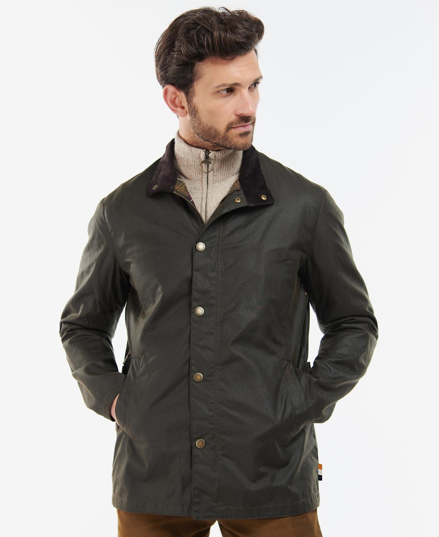 BARBOUR X ALLEN EDMONDS LIMITED EDITION EVELAR WAX JACKET | Barbour