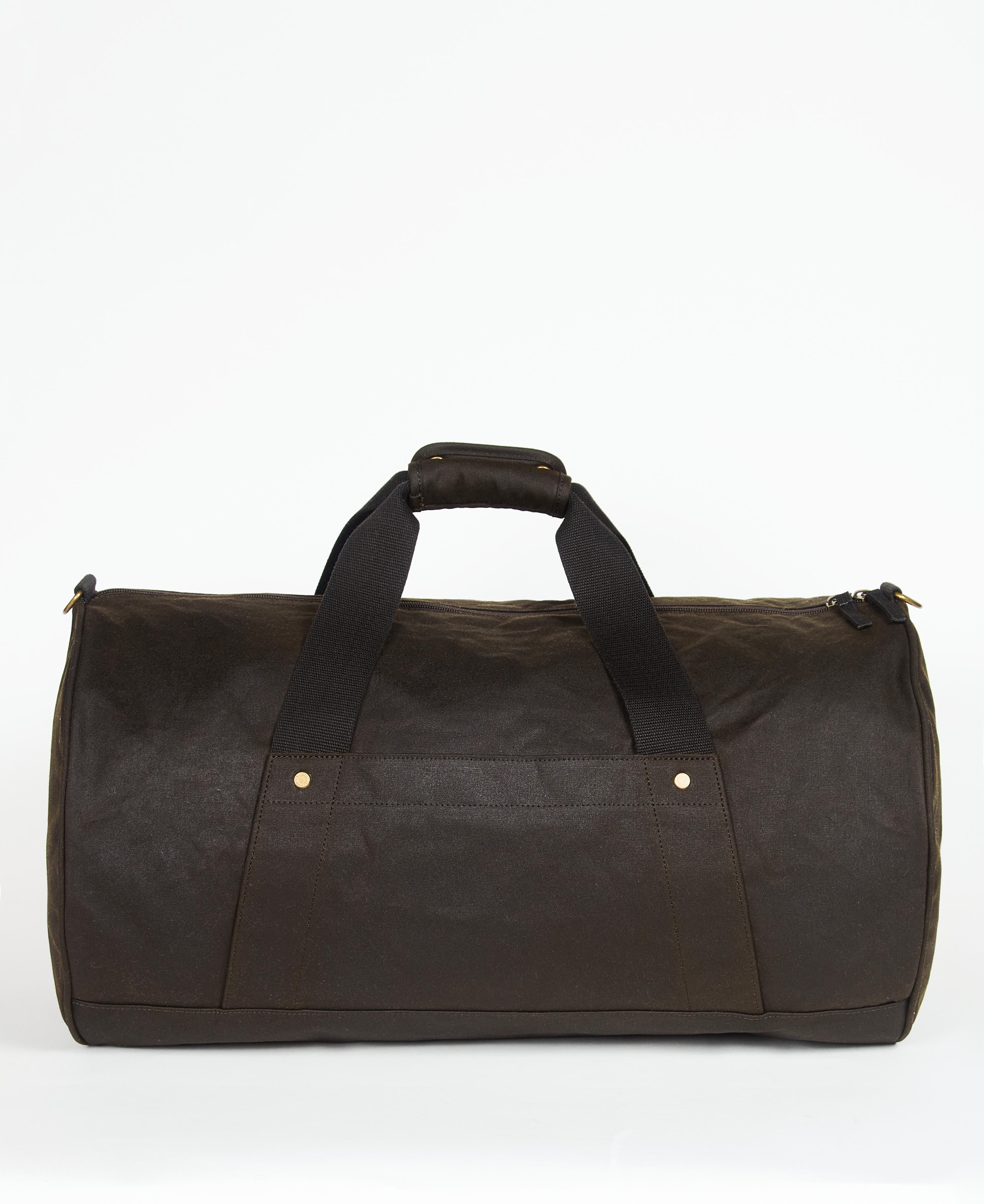 Shop the Barbour Explorer Wax Duffle Bag in Olive Barbour