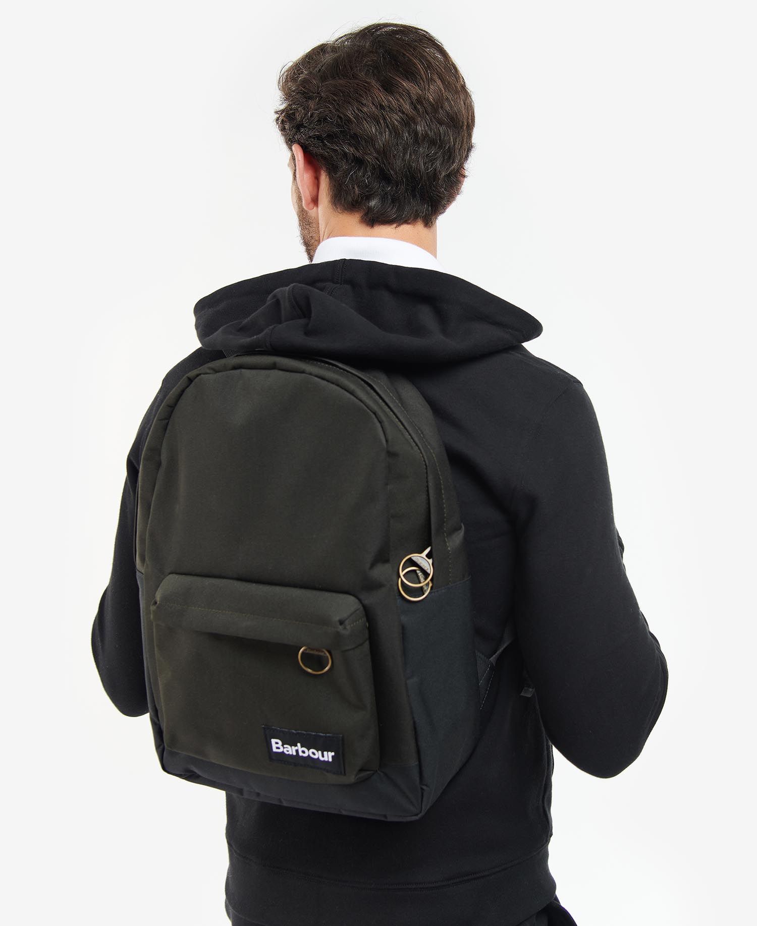 Barbour waxed backpack discount