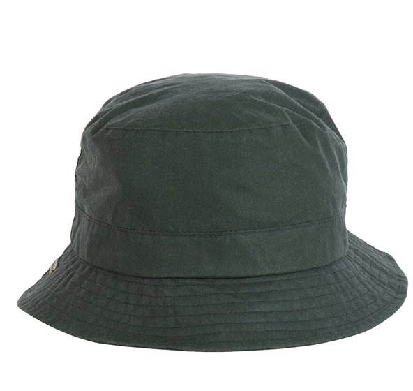 Barbour Lightweight Wax Hat in Green 