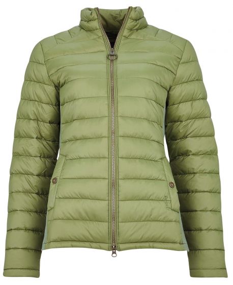 barbour ladies green quilted jacket