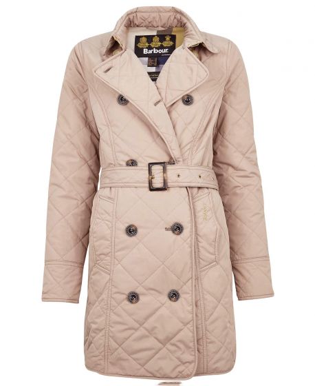 barbour belted quilted jacket