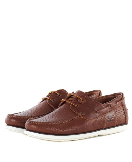 Barbour Capstan Boat Shoes in Tan | Barbour