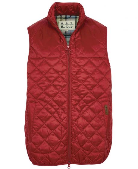 red barbour gilet