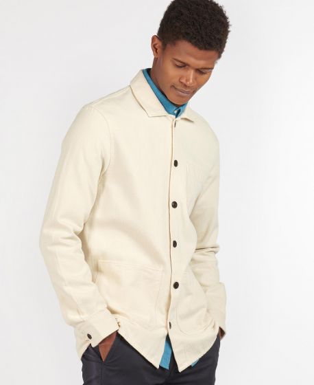 Barbour Stirling Overshirt in Beige 