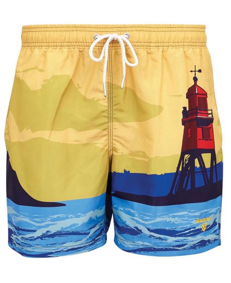 Barbour Beacon Print Swim Shorts in 