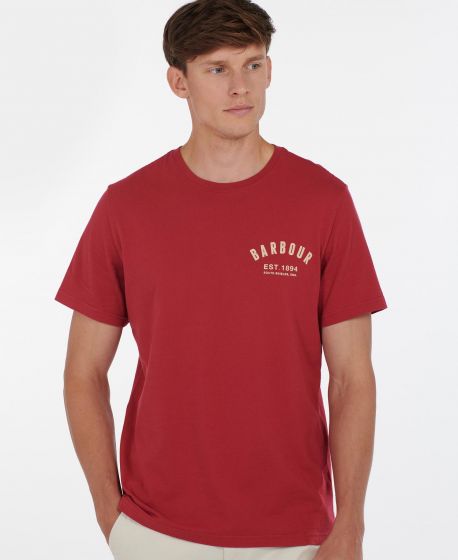 red barbour t shirt