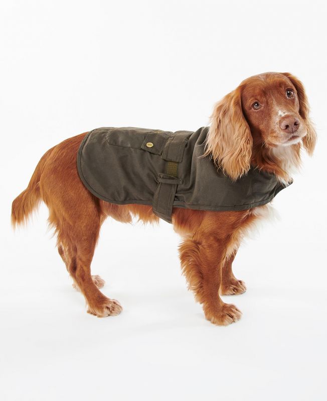 Barbour 2 in 1 Wax Dog Coat in Green Barbour Barbour