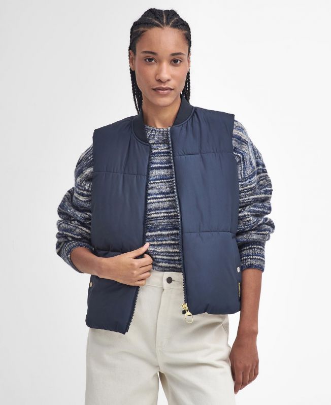 Barbour gilet navy on sale