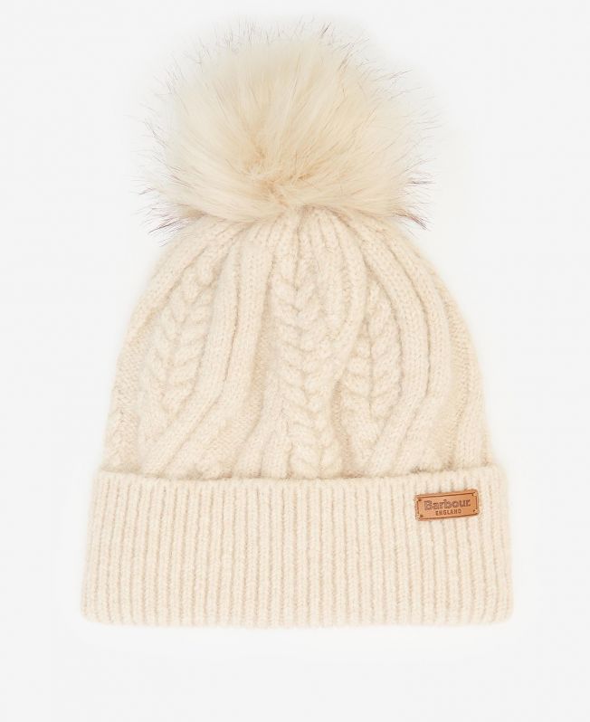 Shop the Barbour Elsdon Cable Knit Beanie in White today. Barbour