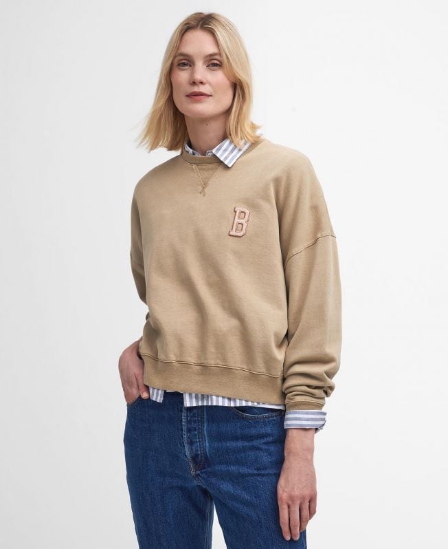 Barbour logo sweatshirt clearance