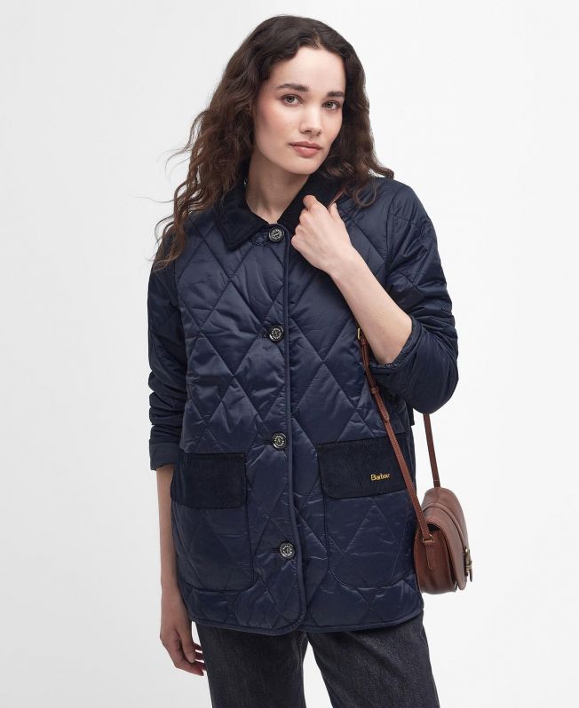Barbour bernera quilted jacket navy shop