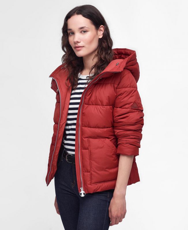 Shop the Barbour Ferndale Quilted Jacket in Red today. | Barbour