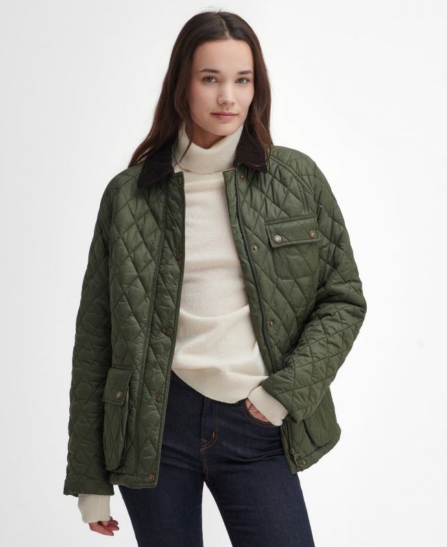 Shop the Barbour Starling Quilted Jacket in Green today. Barbour