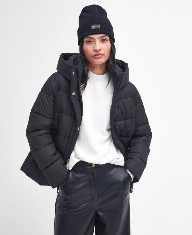 Barbour black puffer jacket online