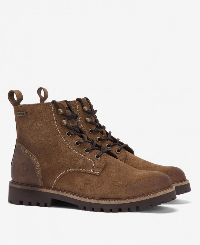 Barbour boots mens Brown discount