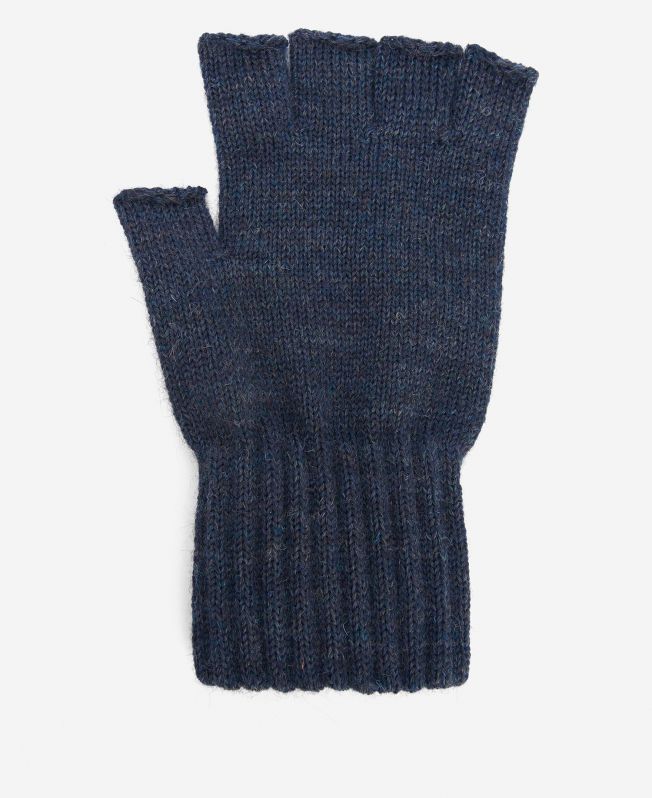 Barbour fingerless gloves green on sale