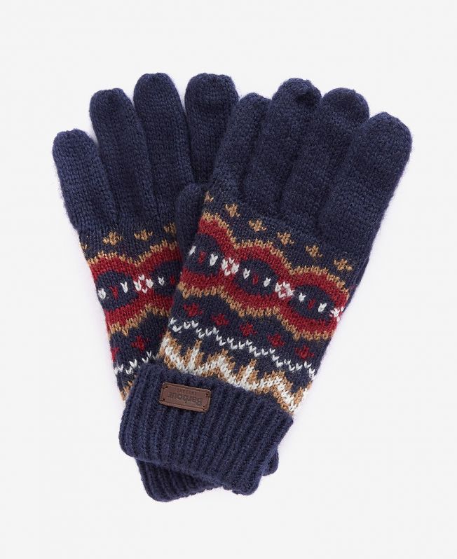 Barbour gloves sales mens red
