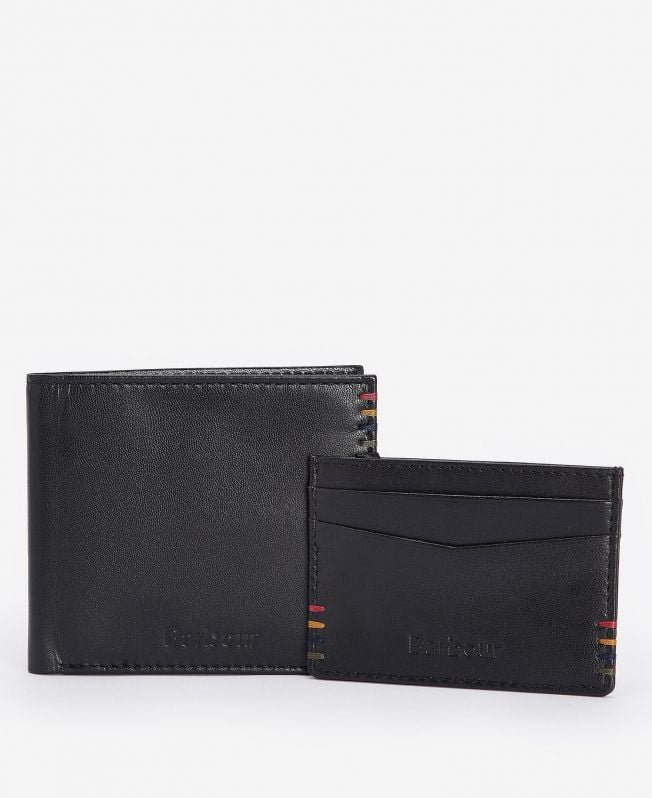 Barbour wallet store gift set