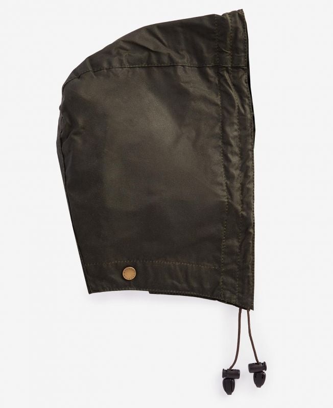 Barbour Lightweight Waxed Cotton Hood in Archive Olive Barbour