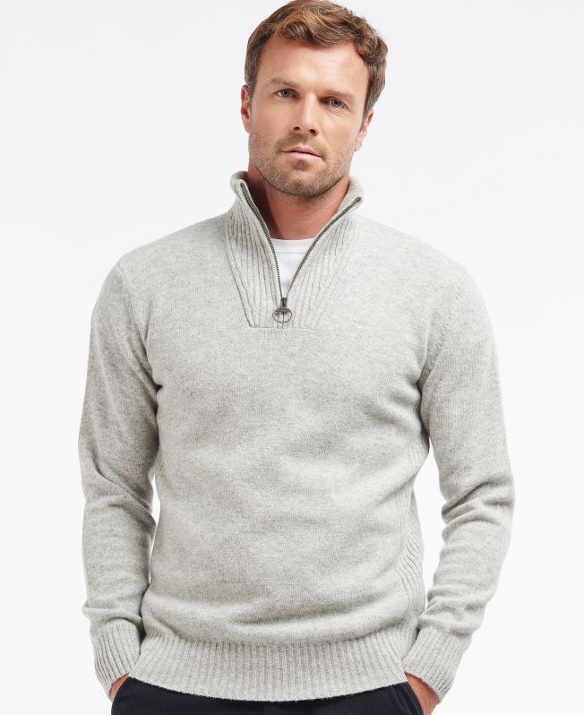 Barbour essential lambswool half zip deals