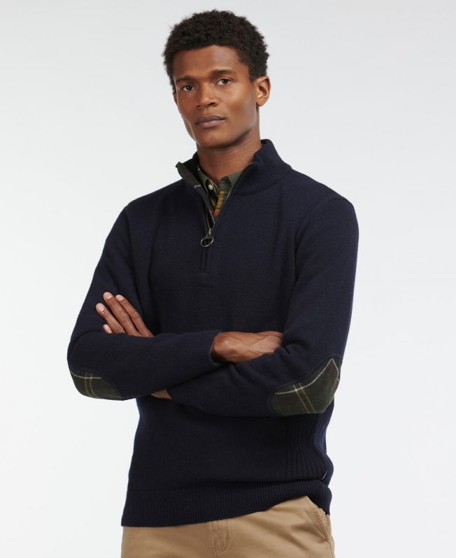 Barbour navy jumper shop