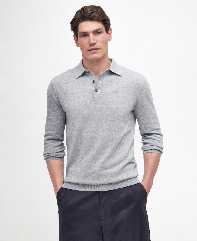 Barbour polo mens best sale Silver