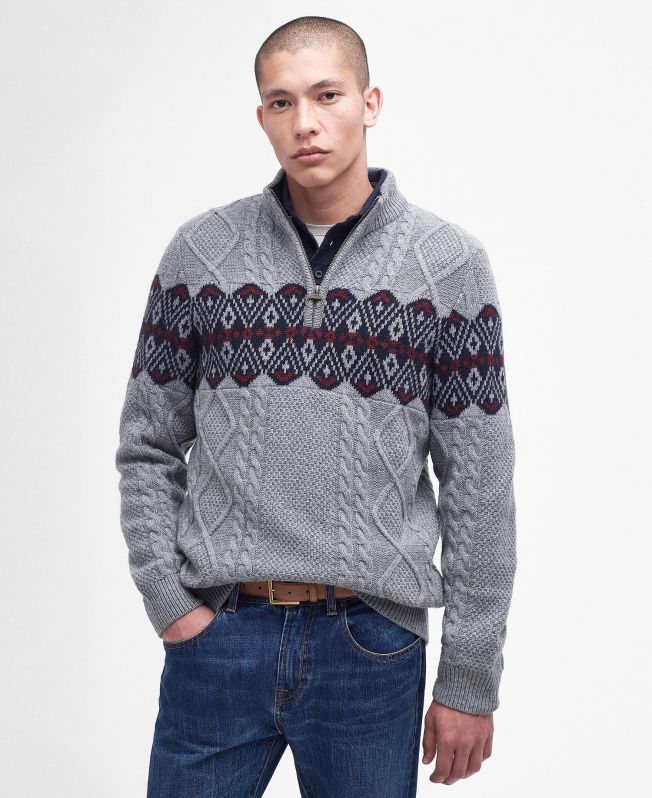 Barbour fair isle shop half zip