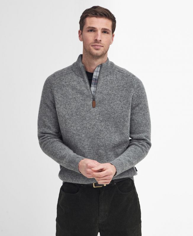 Shop the Barbour Talder Half Zip Jumper in Grey today. Barbour