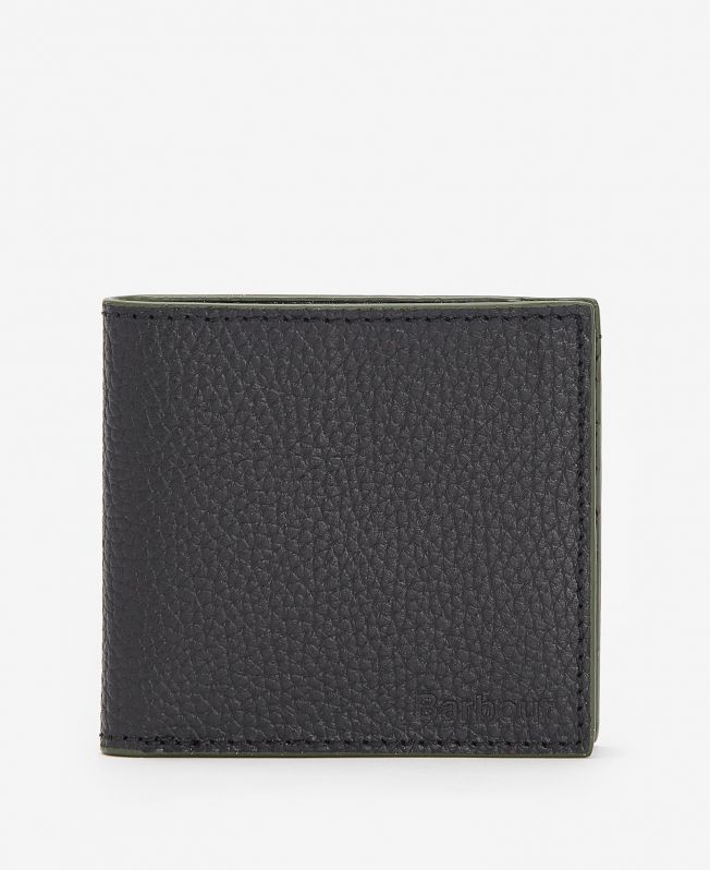 Barbour brown leather shop wallet