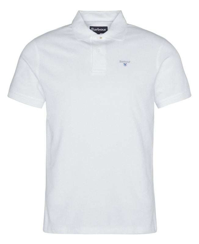 Barbour Sports Polo in White Barbour
