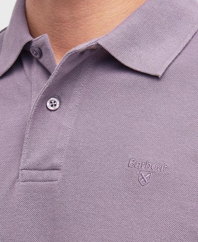 Barbour polo purple online