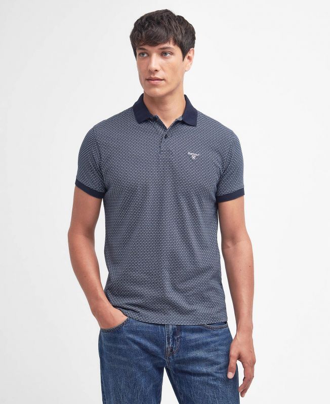 Shell Print Polo Shirt Barbour