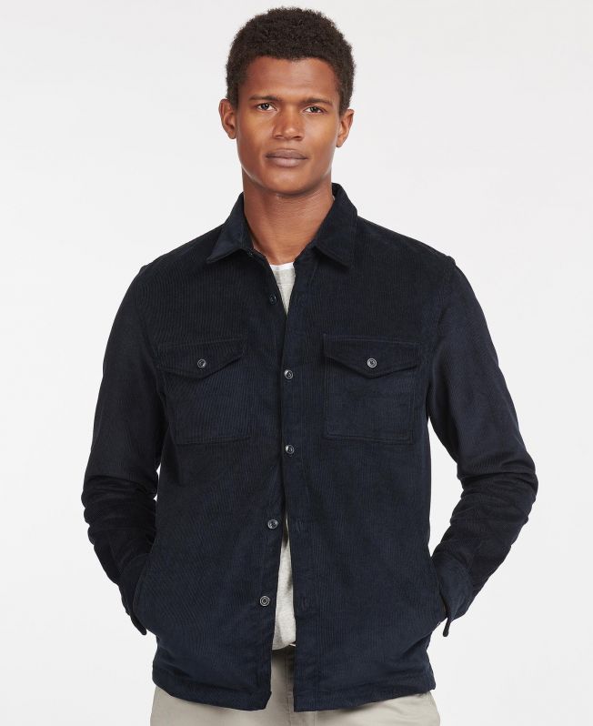 Barbour Cord Overshirt in Blue Barbour