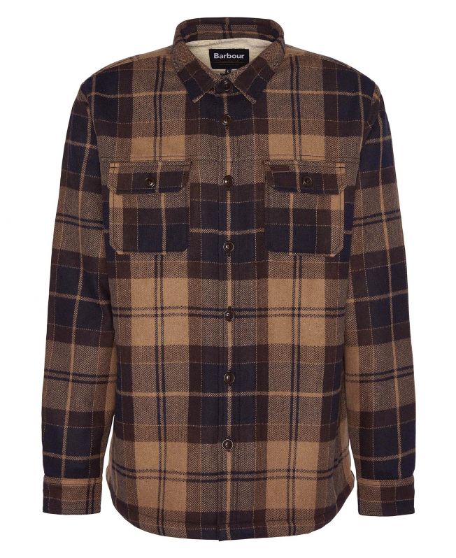 Barbour shirts Brown hot sale