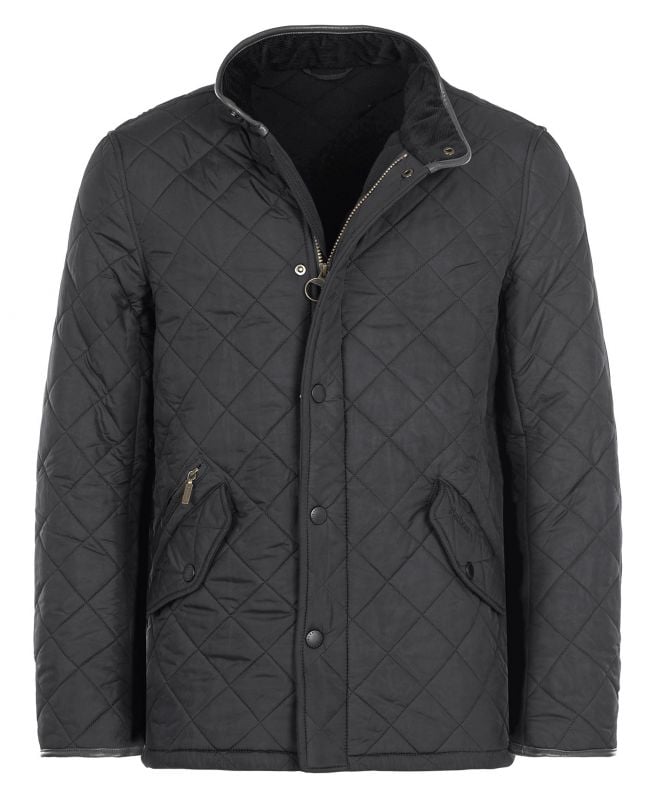 Barbour Black Powell Quilted Jacket