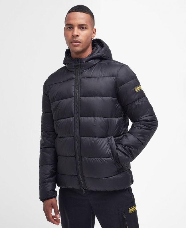 Shop the B.Intl Legacy Bobber Quilted Jacket in Black | Barbour