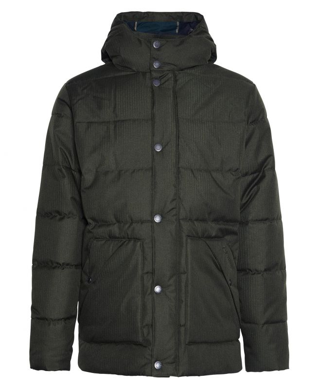 Barbour hooded puffer jacket new arrivals