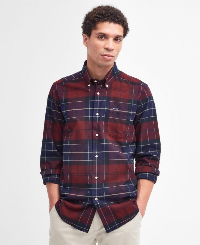 Barbour red shirt on sale