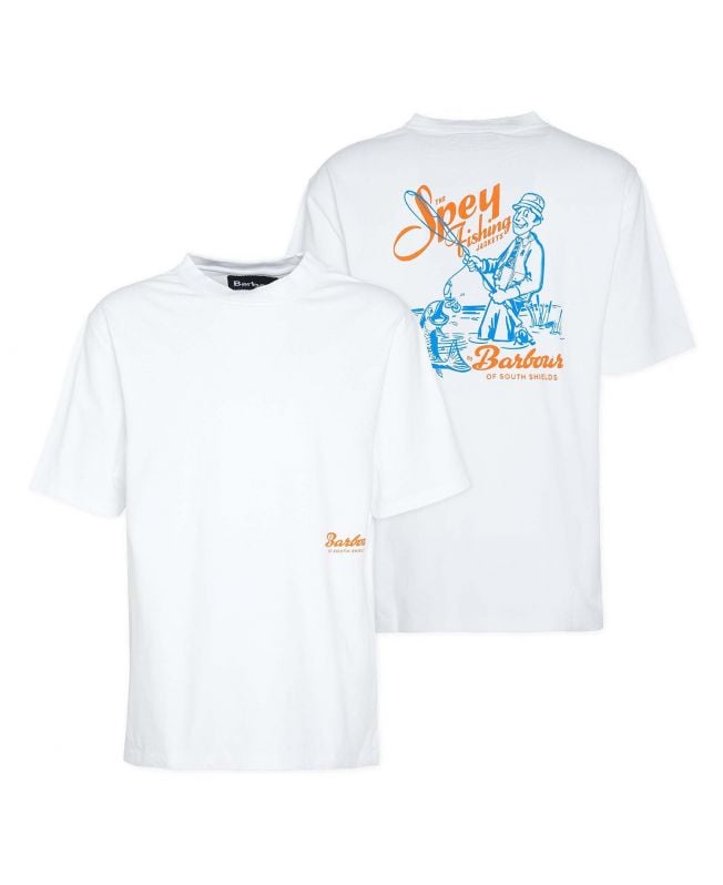 Shop the Barbour Bayard Oversized Graphic T Shirt in White today. Barbour