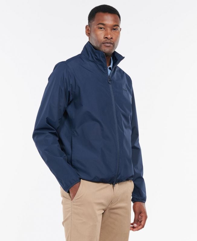 Barbour blue shop rain jacket