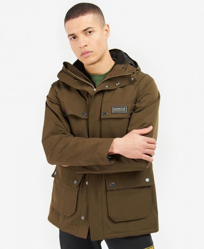Barbour endo deals jacket olive