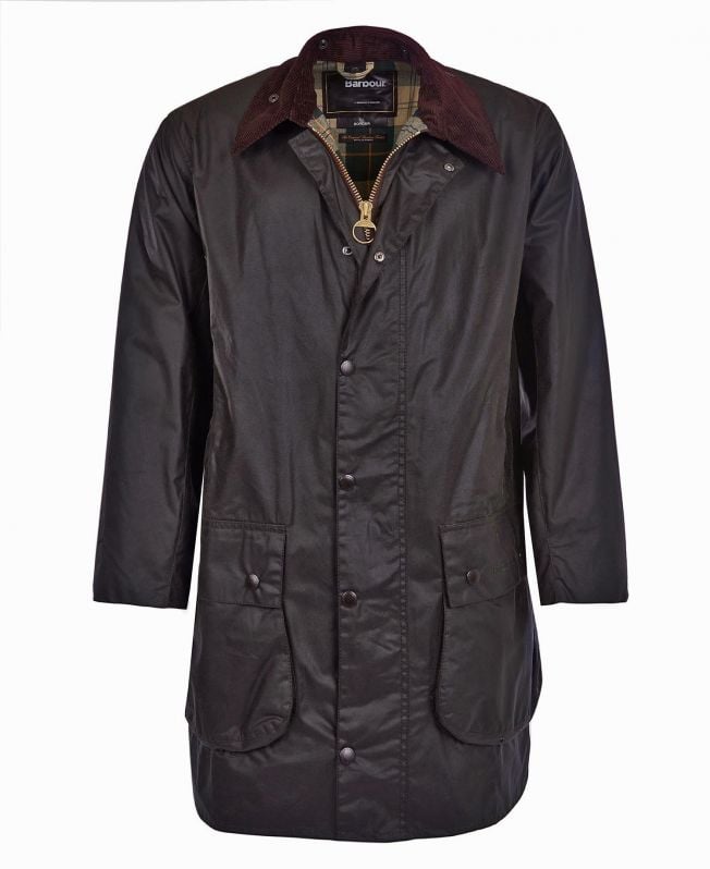 Mens barbour international waxed jacket clearance
