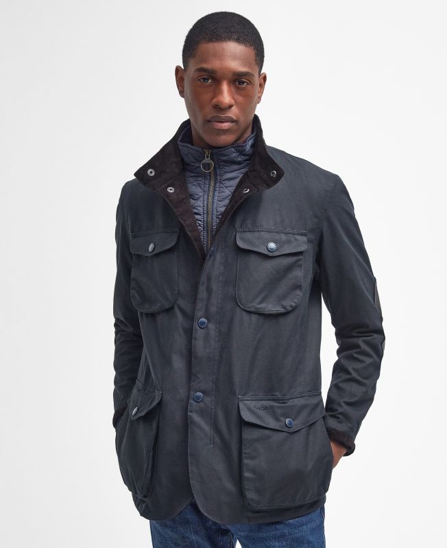 Mens barbour jacket navy hotsell
