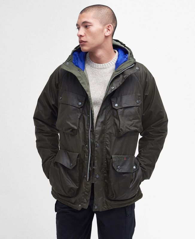 Barbour bedale on sale hooded wax jacket