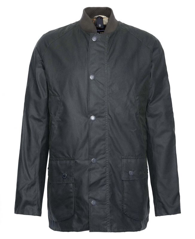 Shop the Barbour Sports Neck Ashby Waxed Jacket in Green today. Barbour